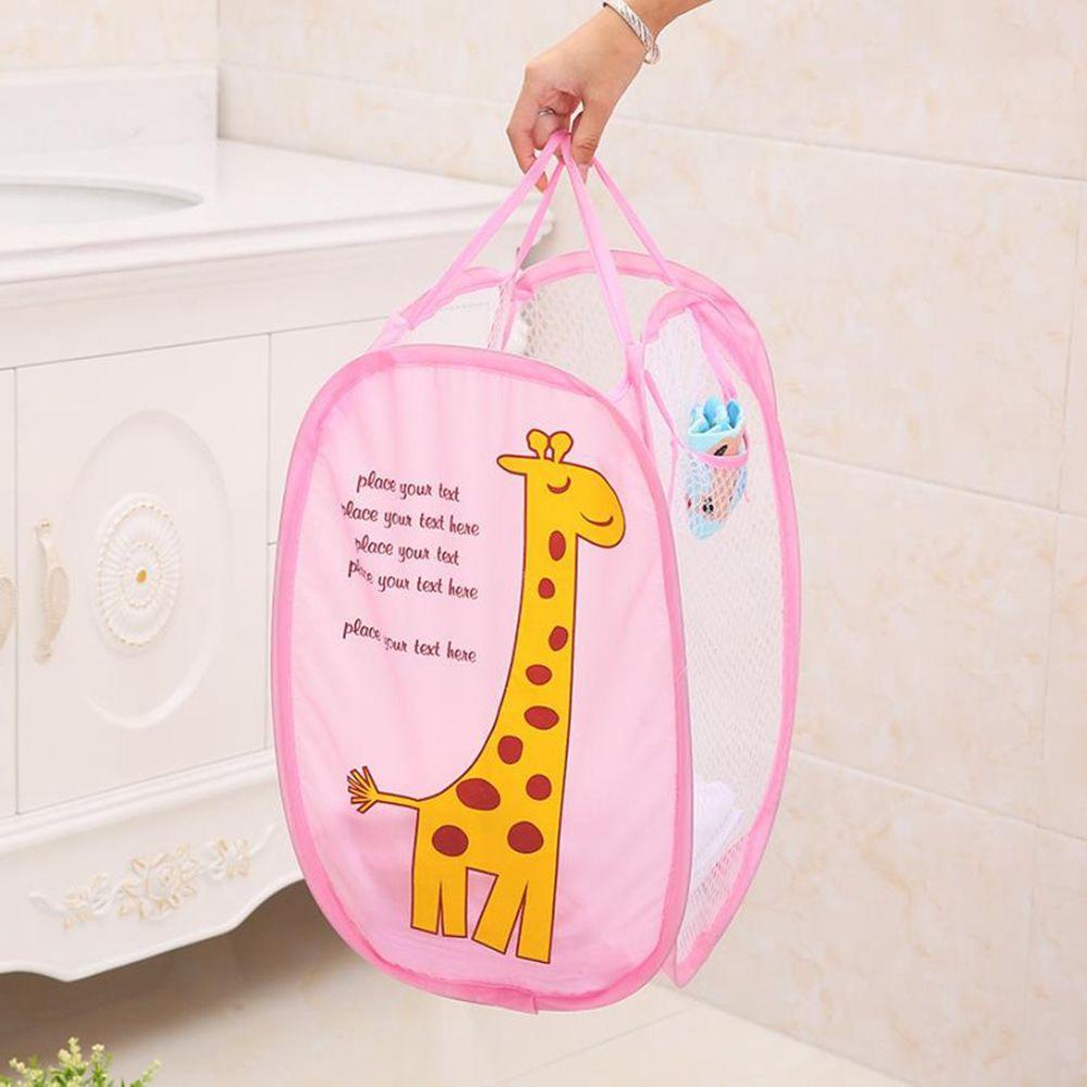 Giỏ Lưới Đựng Đồ Giặt Có Tay Cầm Họa Tiết Hoạt Hình