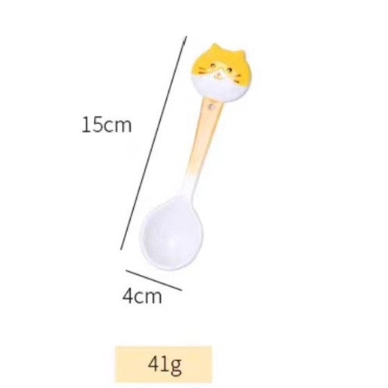 Thìa sứ, thìa ăn dặm cho bé hoạt hình dễ thương ngộ nghĩnh