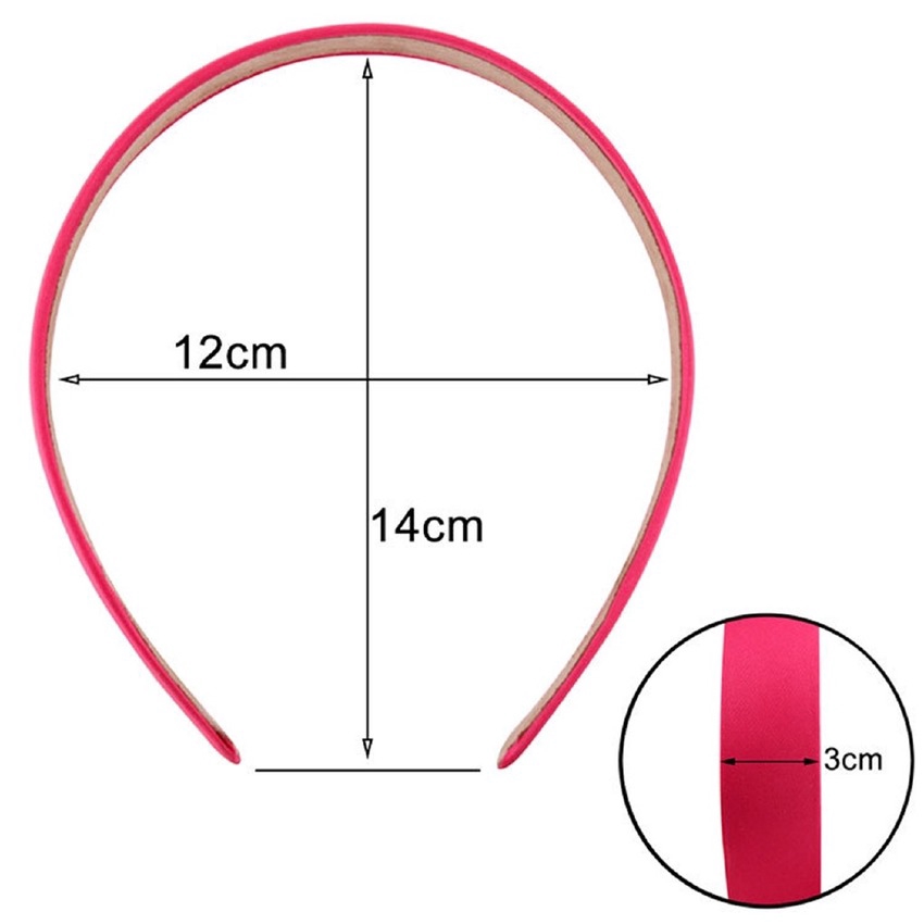Haimeikang European and American Style Solid Color Hairband for Women