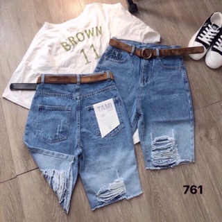 Quần jean ngố rách bụi Bigsize 33-35
