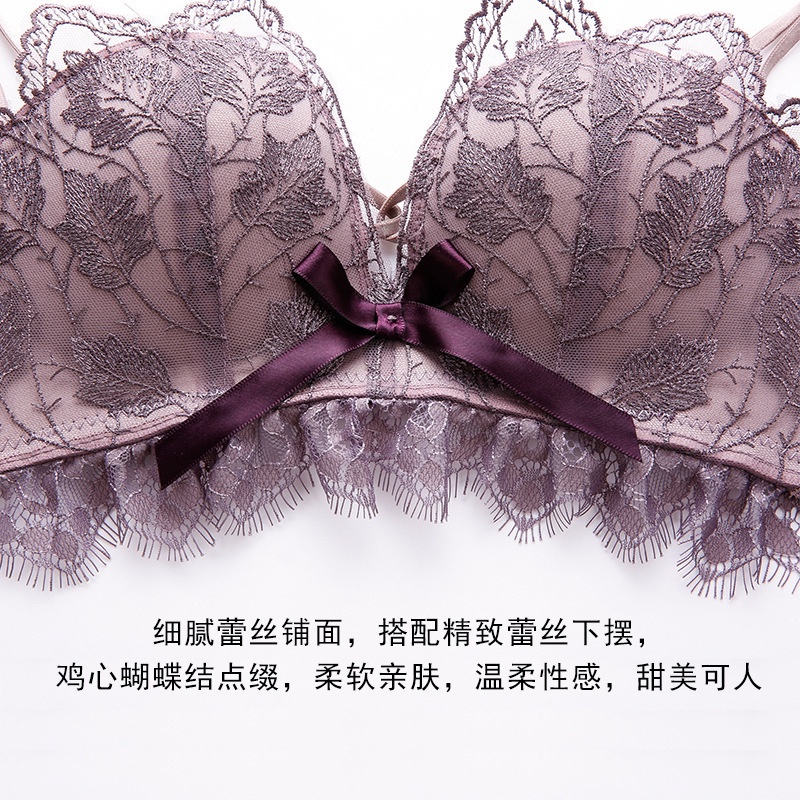 Áo lót nâng ngực không gọng phối ren quyến rũ cho nữ