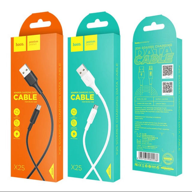Cáp sạc Hoco X25 Micro 1M