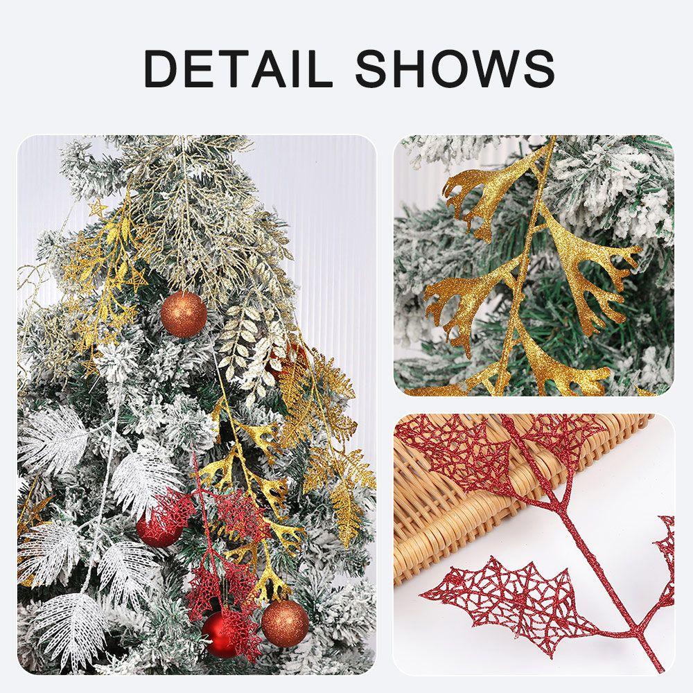 Hoa Treo Nhiều Màu Dùng Trang Trí Giáng Sinh|Hoa Lá Giả Thiết Kế Dễ Thương Dùng Trang Trí