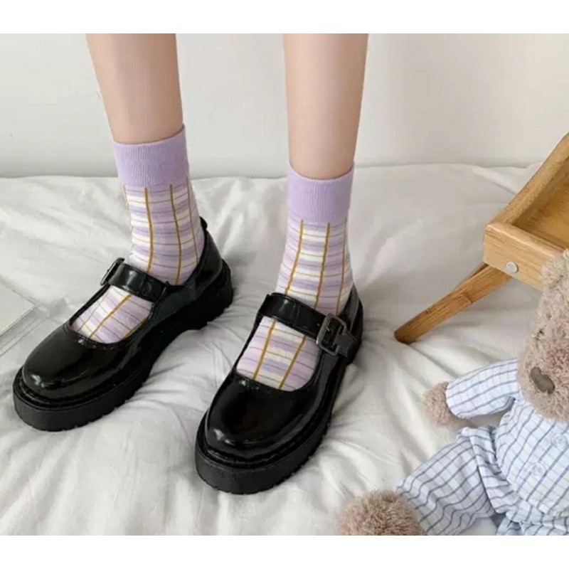 Giày nữ dáng kiểu tiểu thư siêu xinh da bóng và da mờ