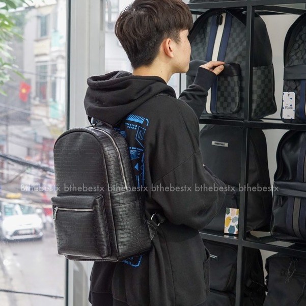 Balo Da PU T14-Lap 14.5” Chống Thấm Nước