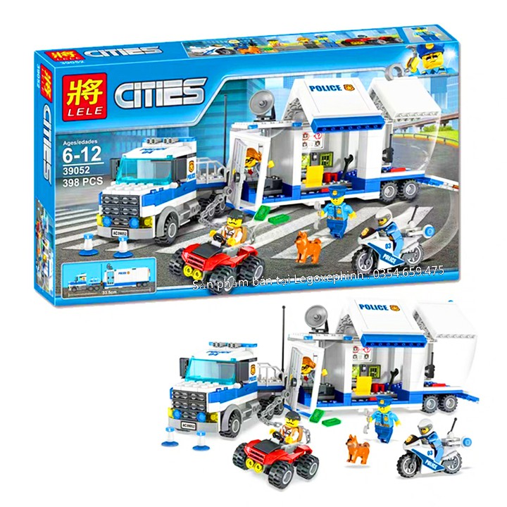 Bộ Lego Ghép Hình Ninjago Siêu Xe Cảnh Sát Chiến Đấu. Gồm 398 Chi Tiết. Lego Ninjago Lắp Ráp Đồ Chơi Cho Bé