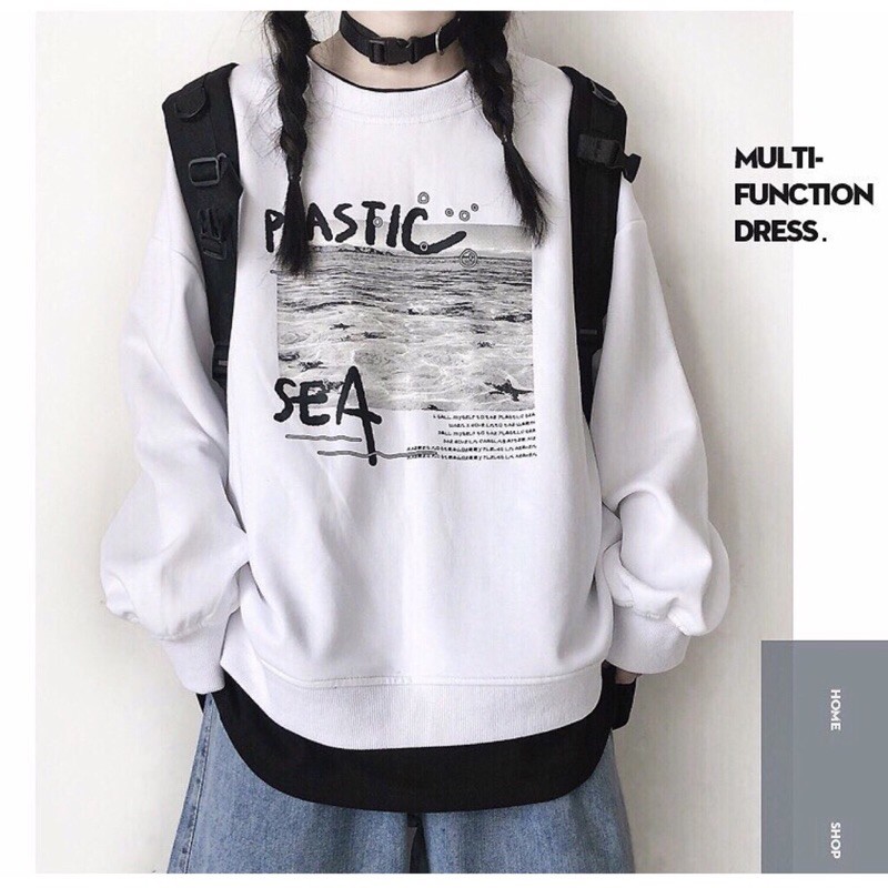 [Xả Kho 05]Áo Sweater Form Rộng Unisex Tay Bồng Nam Nữ Mặc Được  Chất Nỉ Bông Hàng Xuất Dày Đẹp( Hàng Sẵn-Ảnh Thật) | BigBuy360 - bigbuy360.vn