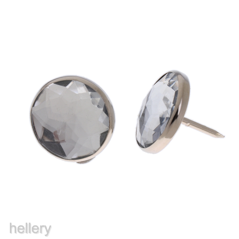 Set 25 Nút Pha Lê Màu Bạc Trang Trí Ghế Sofa