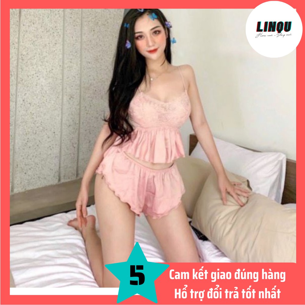 Đồ ngủ nữ sexy 🌺Freeship🌺 Đồ ngủ nữ sexy lụa satin quyến rũ Freesize dưới 60kg | BigBuy360 - bigbuy360.vn