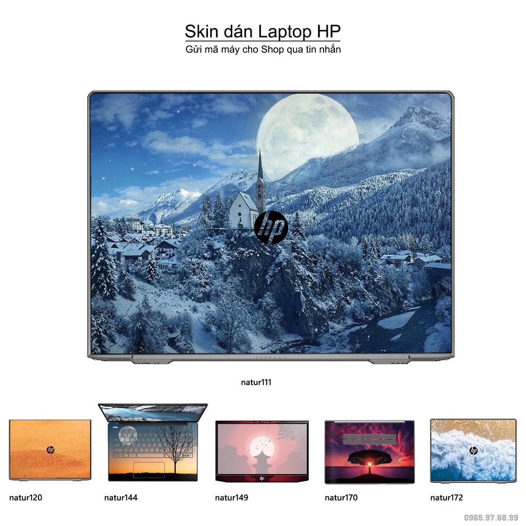 Skin dán Laptop HP in hình thiên nhiên _nhiều mẫu 6 (inbox mã máy cho Shop)