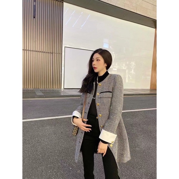 Áo khoác nữ dáng dài thiết kế mới sành điệu thương hiệu Gucci GG/GC cao cấp