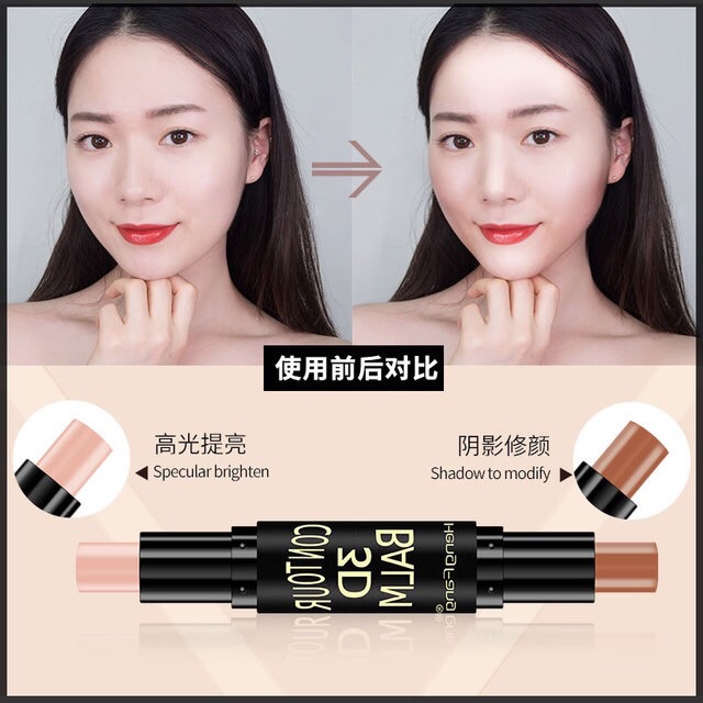 Bút / Thanh Trang Điểm Tạo khối Che khuyết điểm 2 đầu đa năng - Highlight & Contour Stick