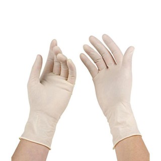 Bao tay cao su y tế - màu trắng có bột