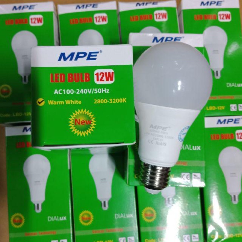 Bóng đèn led trụ mpe 3w,5w,7w,9w,12w,15w,20w,30w