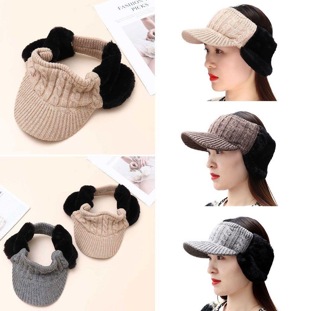 Mũ Lưỡi Trai Dệt Kim Hở Chóp Thời Trang Thu Đông Cá Tính