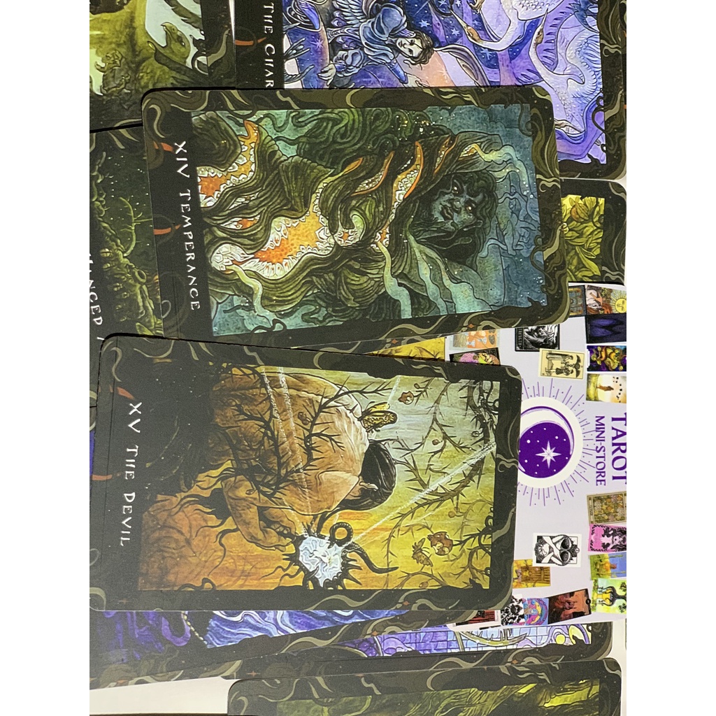 Bộ Bài Blood Moon Tarot Size Gốc, Chất Liệu Giấy Cao Cấp