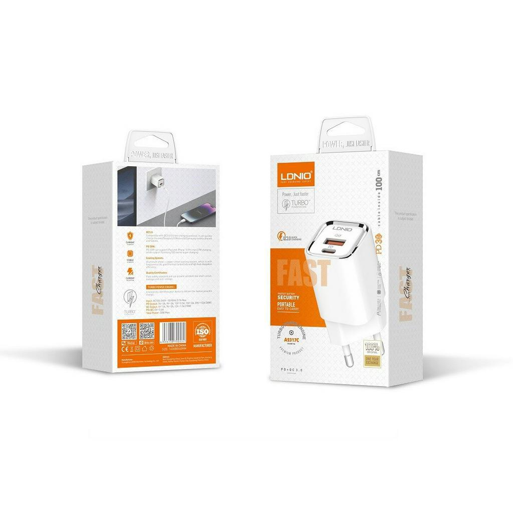 SẠC ĐIỆN THOẠI 30W  A2317C EU LDNIO