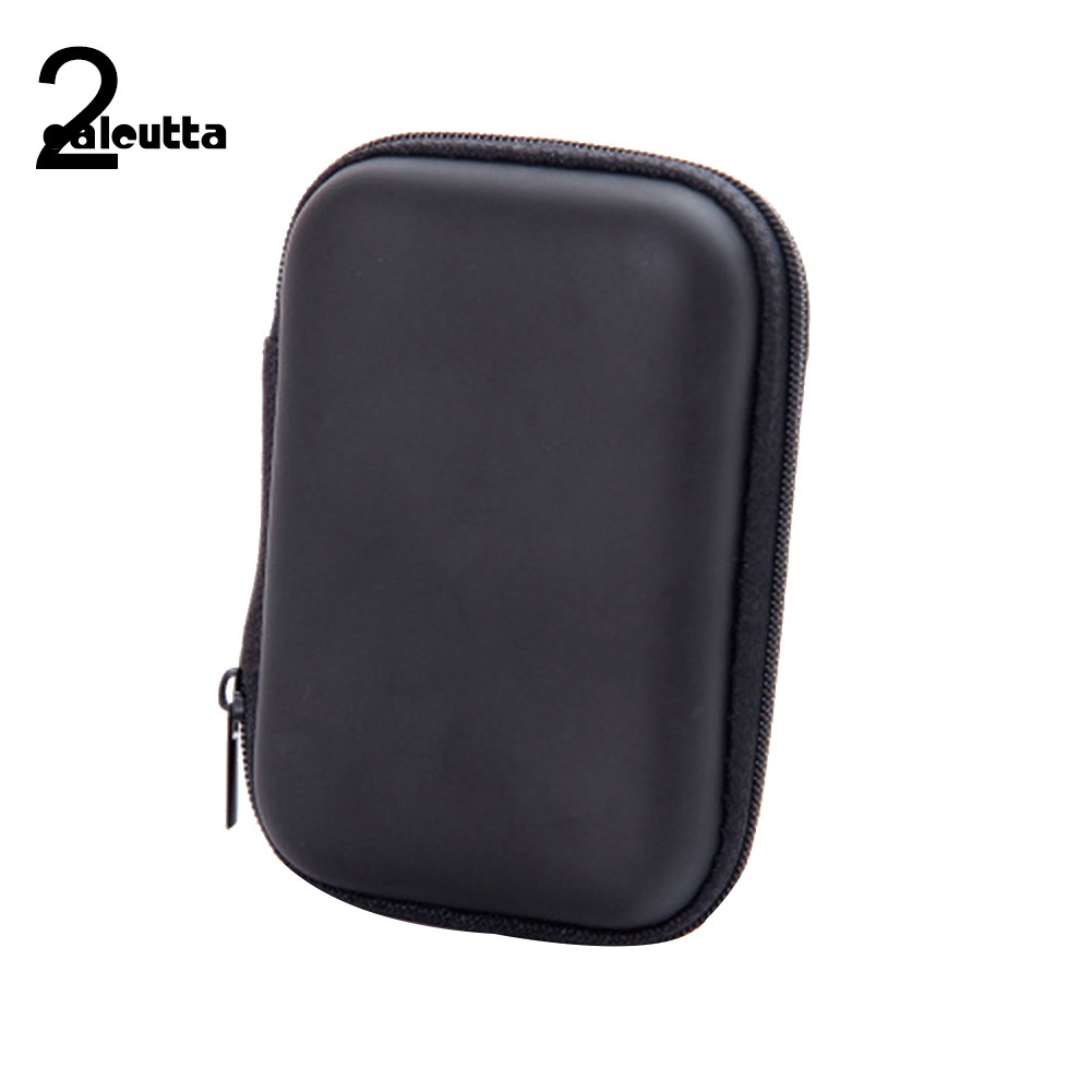 【Ready stock】Portable Square/Rectangle Nylon USB Disk Earphones Storage Bag Organizer Case
