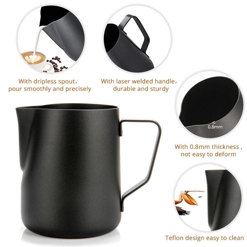Bình Tạo Bọt Sữa Latte Có Tay Cầm Dài Tiện Dụng