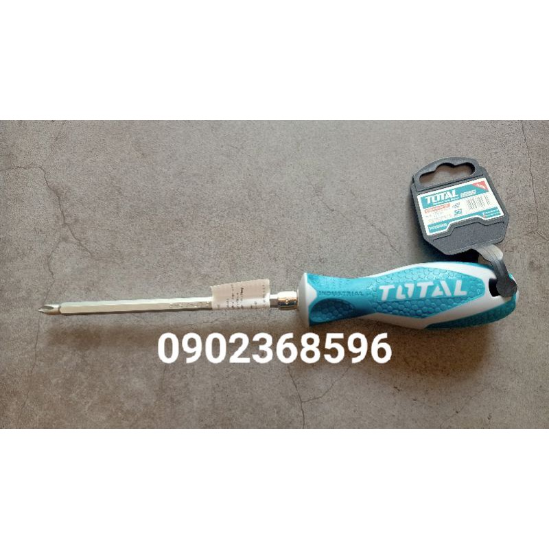 Tua vít 2 đầu TOTAL THT250206 loại PH2+SL6