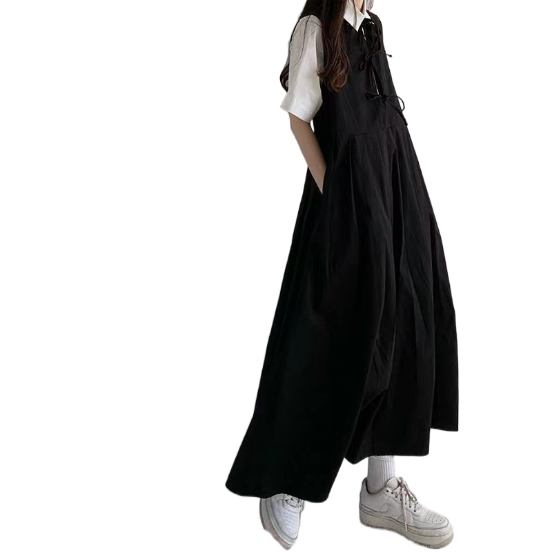 Đầm Midi Hai Dây Mỏng Thời Trang Mùa Hè Hàn Quốc Ngọt Ngào Cho Nữ