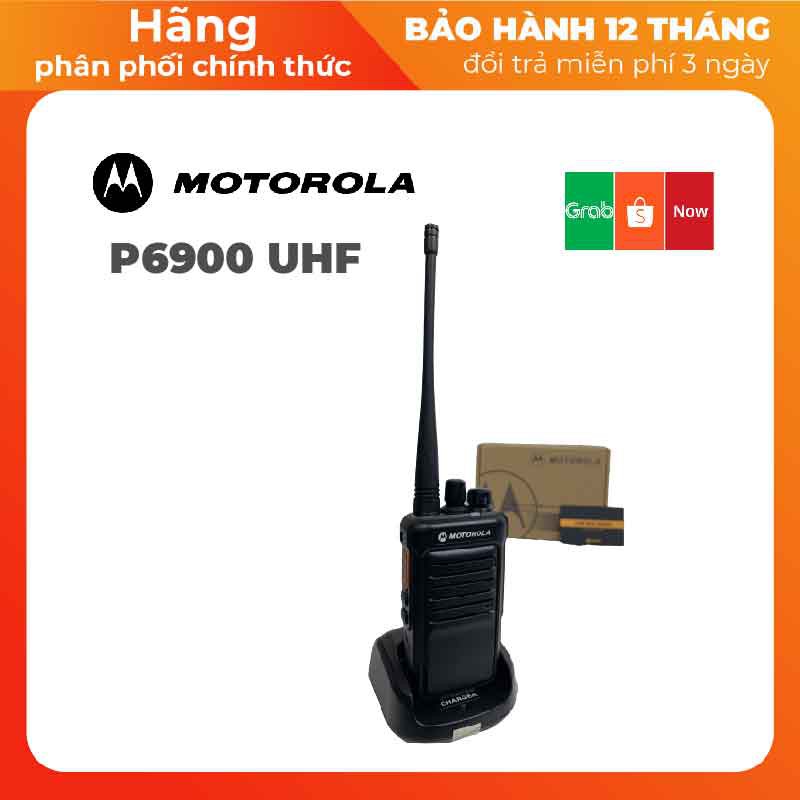 ⚡ Máy Bộ Đàm Motorola ⚡ P6900 UV ⚡ Dùng trong môi trường có vật cản ⚡ Phạm vi 2-5km