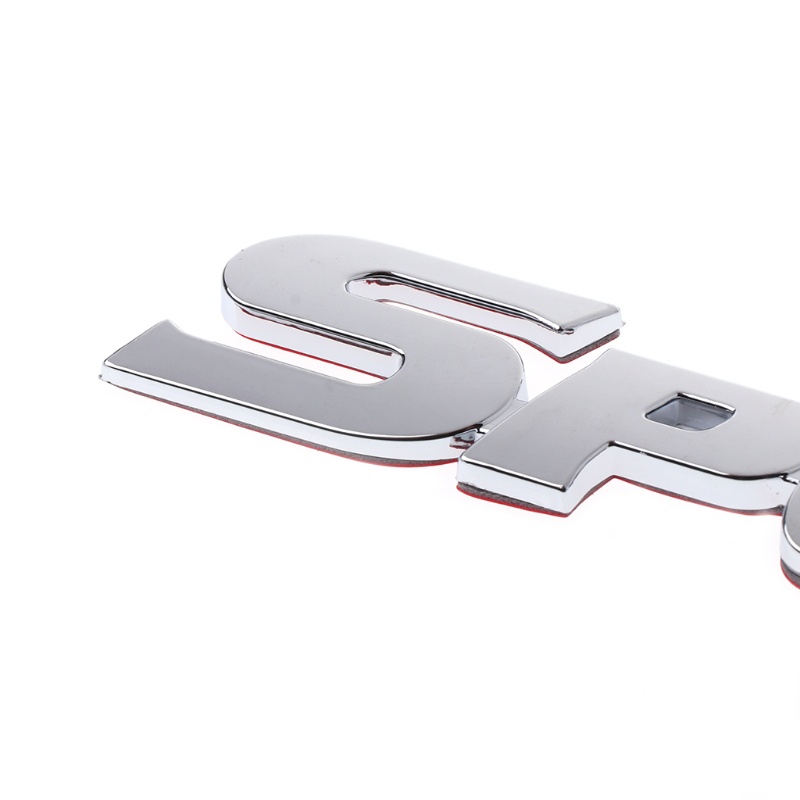 Miếng Dán 3D Chữ SPORT Bằng Crom ABS Dùng Trang Trí Cửa Xe Hơi