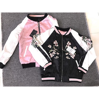 Áo bomber chất lụa