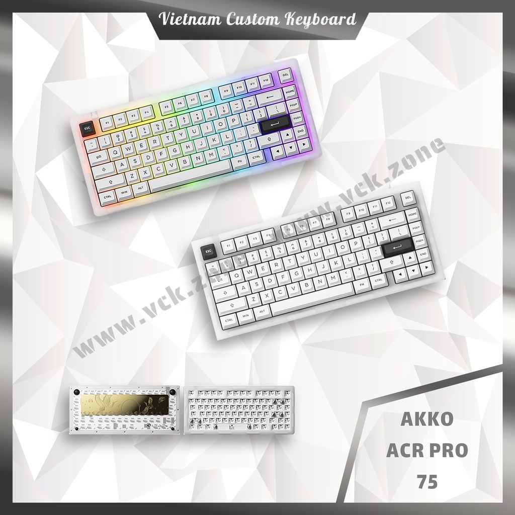 Custom KIT Akko ACR Pro | Giá Rẻ Hiệu Năng Cao | KIT Bàn Phím Full Option | Alice Plus 68 75 | VCK