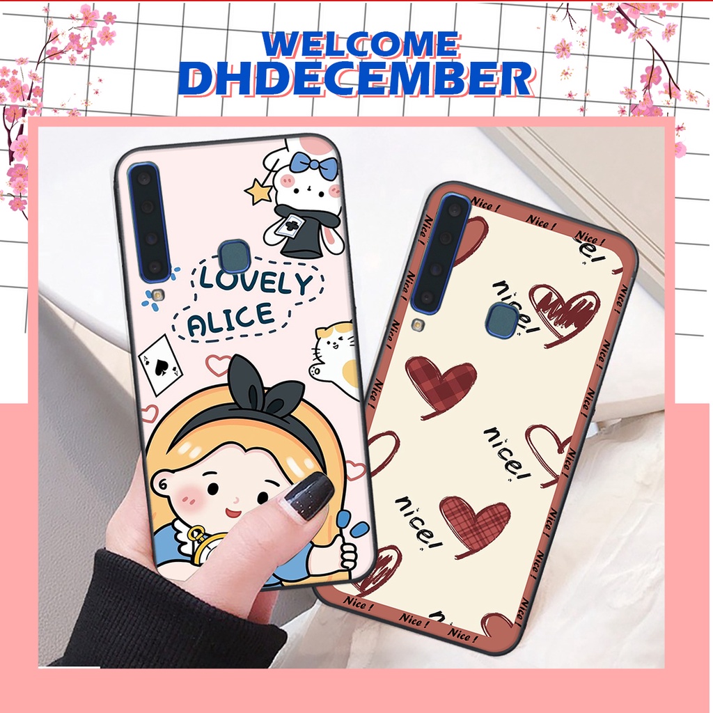Ốp lưng Samsung A9 2018 in hình nice, good luck happy ốp xinh viền dẻo đẹp chất