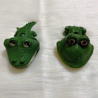 cục sủi oxy hình con ếch và con cá sấu dễ thương trang trí bể cá