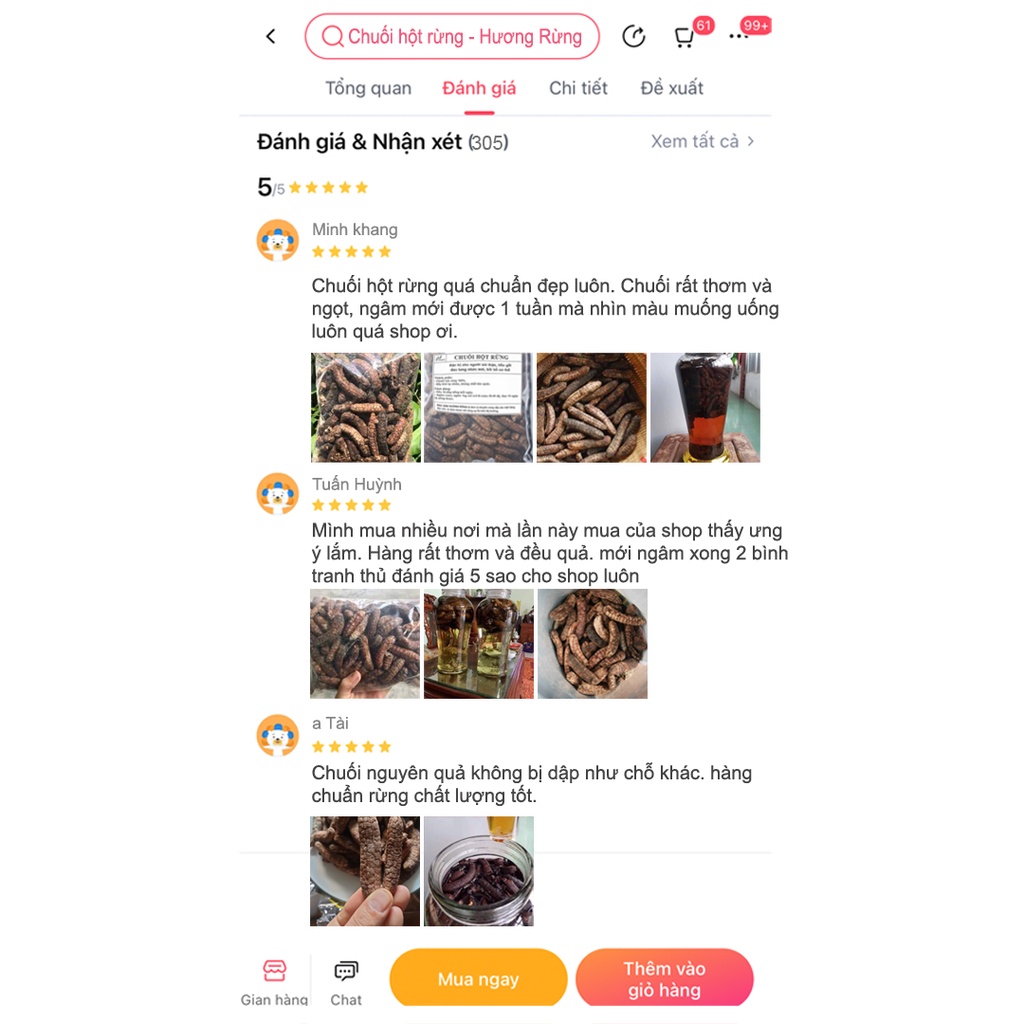 Chuối hột rừng 1kg, thơm ngon nguyên chất