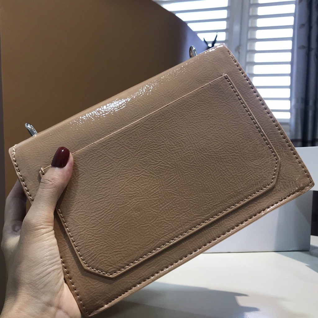 Túi xách tay nữ da nhăn siêu sang Char les