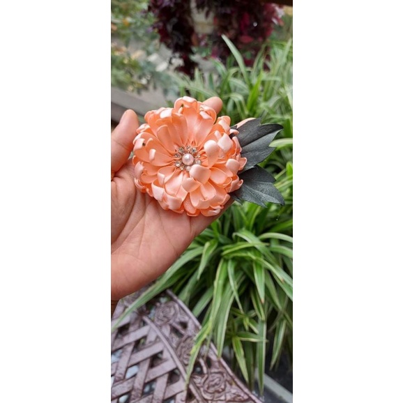 HOA CÀI ÁO DÀI HANDMADE cao cấp