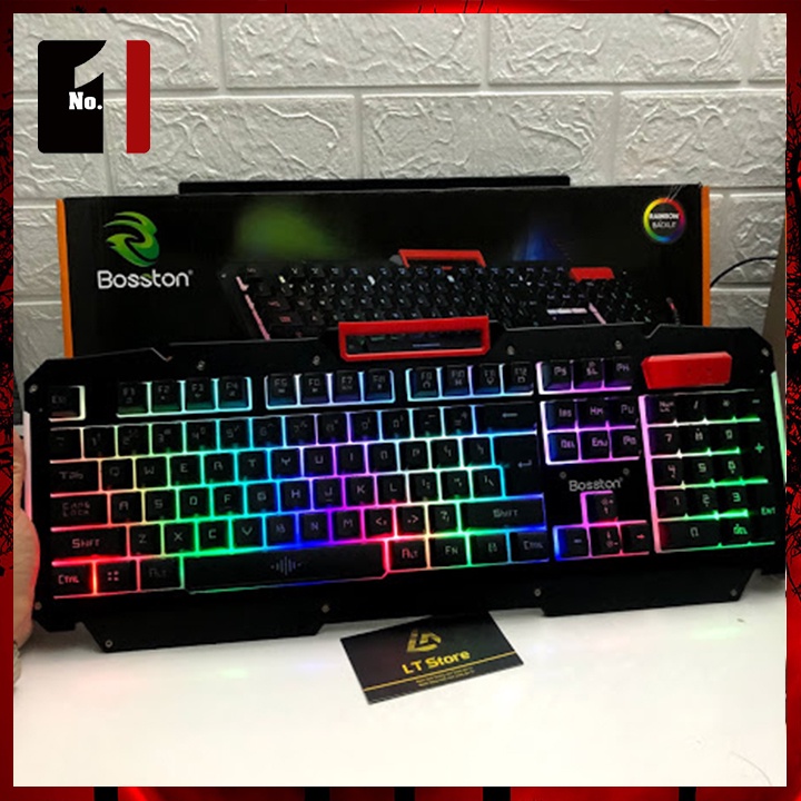 Bàn Phím Gaming Máy Tính BOSSTON R700 Led Rgb Bàn Phím Vi Tính Laptop Pc Chơi Game Giá Rẻ Có Dây