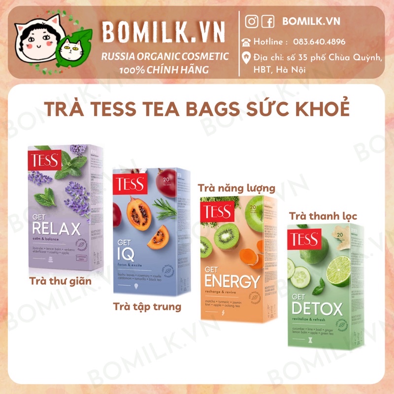 BTS trà TESS Wellness line - Trà sức khoẻ