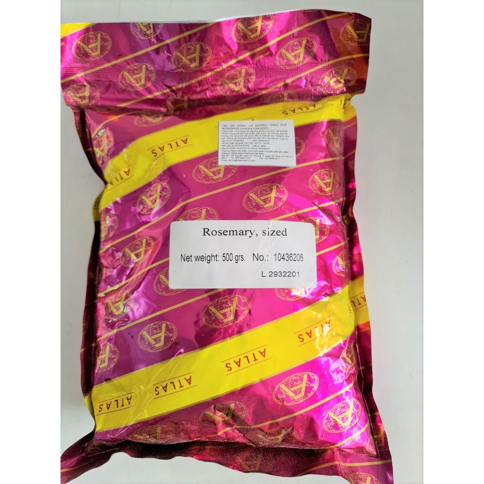 [Gói 500g] LÁ HƯƠNG THẢO KHÔ NGHIỀN [Germany] ATLAS Rosemary Leaves (als-hk)