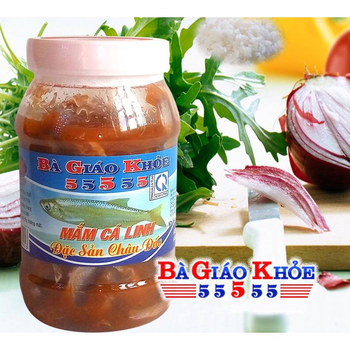 [ĐẶC SẢN AN GIANG] Mắm cá linh nguyên con thương hiệu Bà Giáo Khỏe 55555 hủ 500Gram - Hàng chính hãng