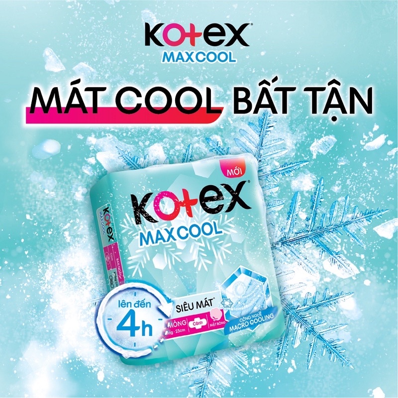 Kotex Max Cool dịu mát SMC (8 miếng/gói)