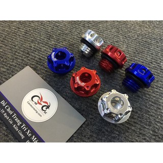 [Rẻ Nhất Shopee] ốc nắp nhớt nhôm kiểu vương miện màu - thailand