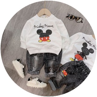 Set bò áo mickey cute