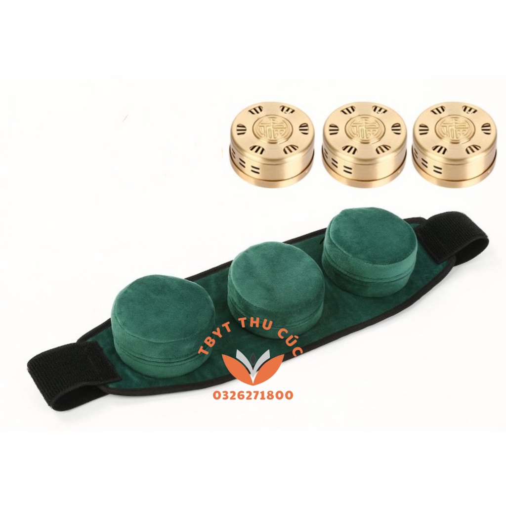 Đai xông ngải cứu-Đai xông ngải cứu kèm lư đồng