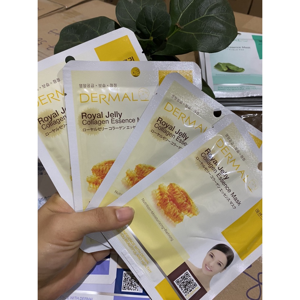 Mặt nạ Dermal dưỡng da tinh chất ong chúa và collagen 23g