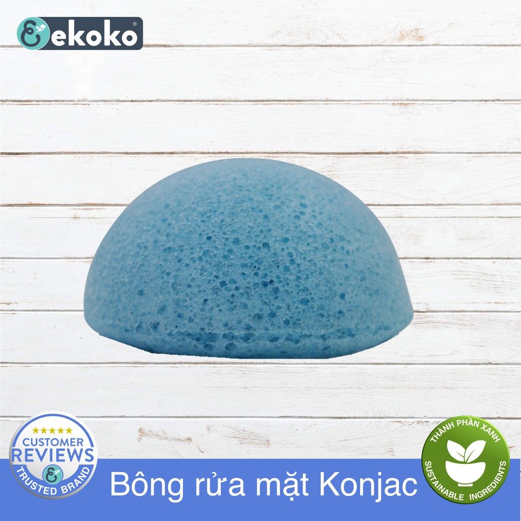 [CHÍNH HÃNG] Bông rửa mặt tự nhiên Konjac sponge ekoko