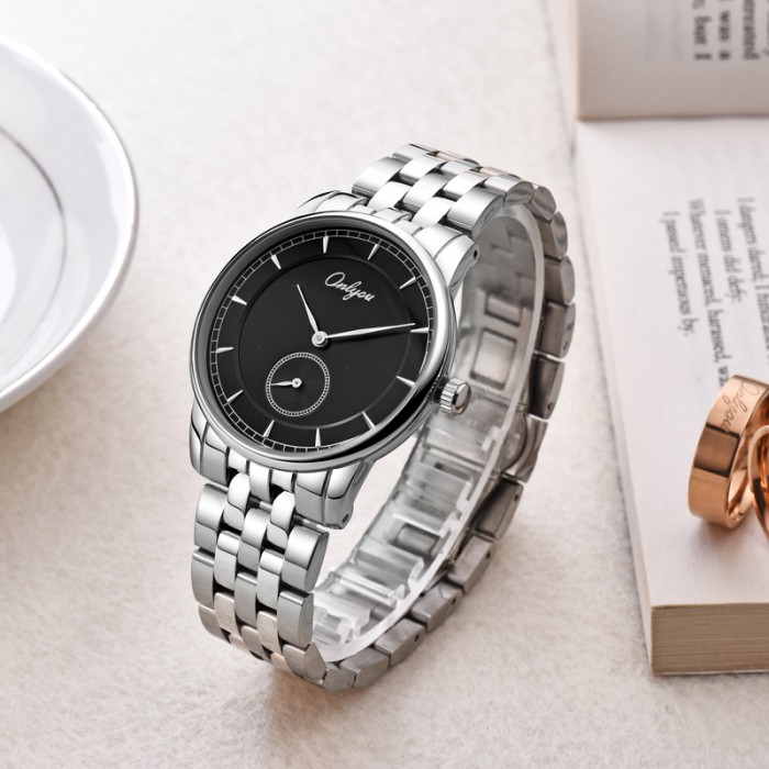 Đồng hồ Onlyou Nam 83030GB Dây thép không gỉ 40mm