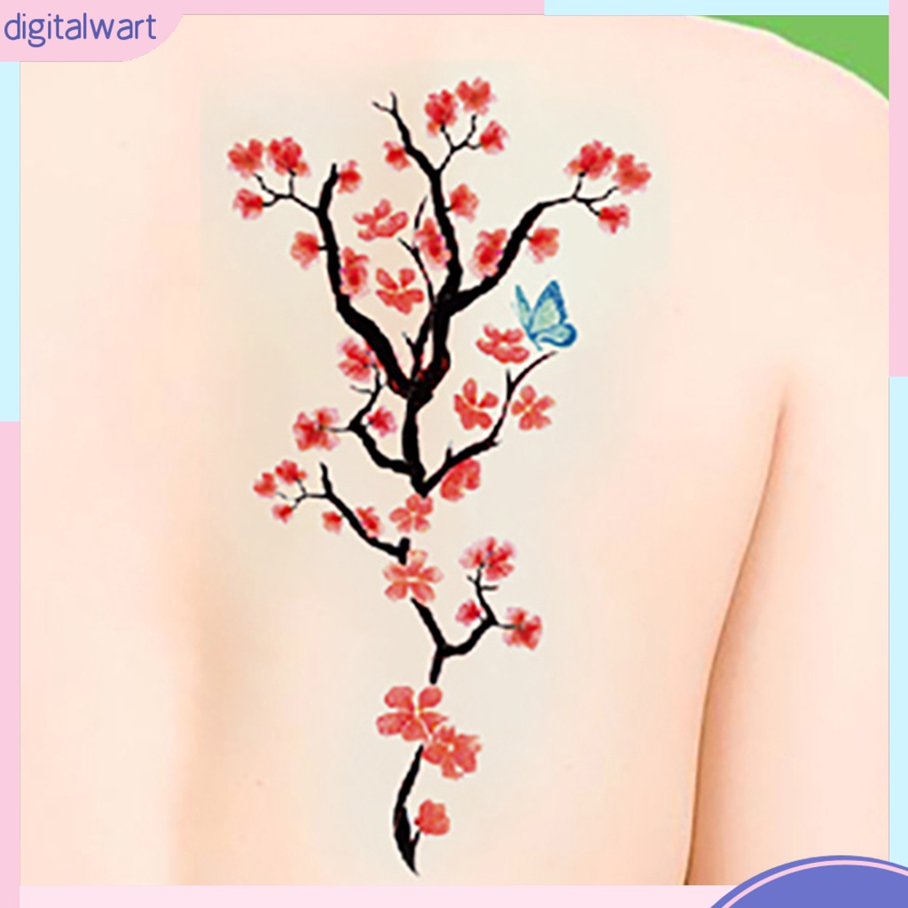 Miếng dán hình xăm bông hoa dễ thương chống nước