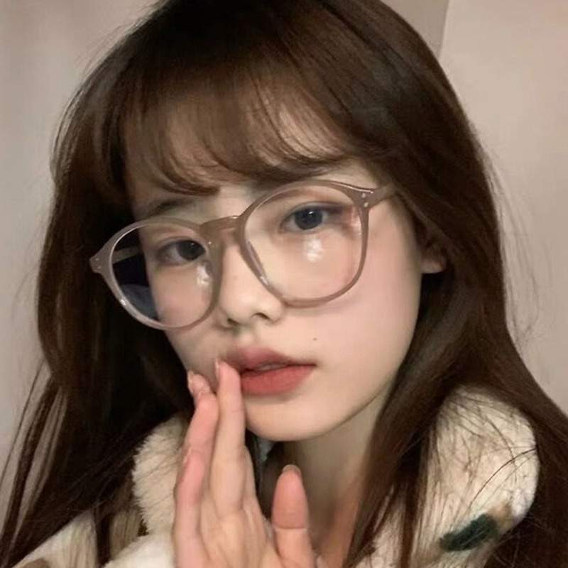 Mắt kính có gọng tròn tròng trong suốt chống ánh sáng xanh dương khi dùng máy tính dành cho nam và nữ