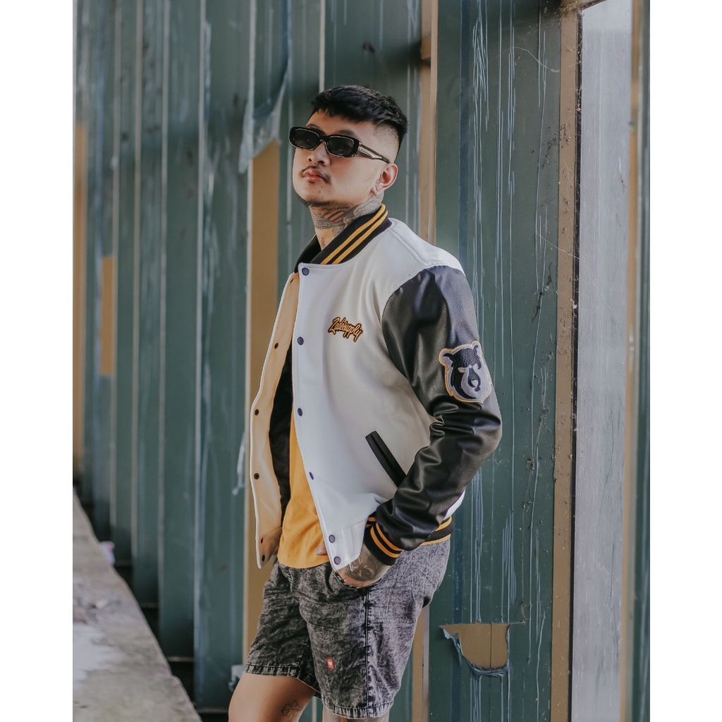 Áo khoác bóng chày thêu chữ BASEBALL VARSITY JACKET - SALVIO HEXIA JACKET - VERSITY ZADE SUPLYGIN