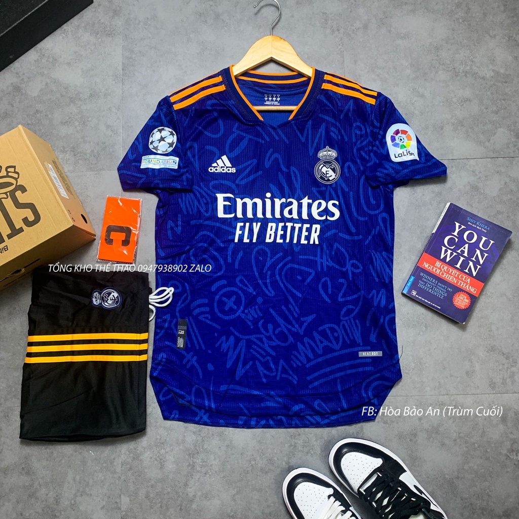 [Hàng cao cấp] Bộ quần áo bóng đá CLB Real madrid cao cấp mùa 2022-2023