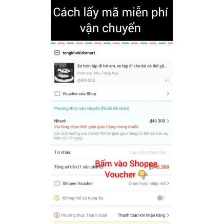 Xe tập đi cho bé, Xe tròn tập đi cho bé có nhạc, và đèn ,điều chỉnh độ cao 3 chế độ